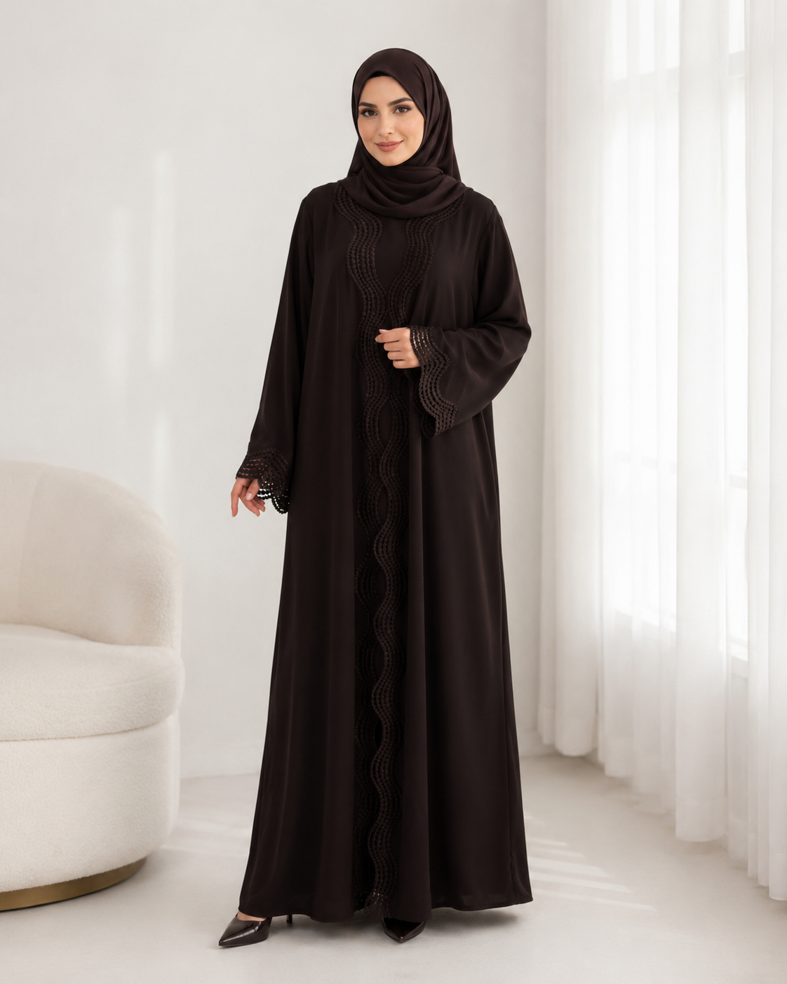 عباية نسائية موف – صورة 2