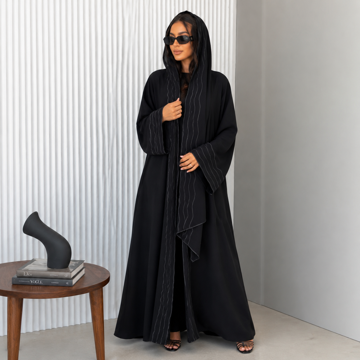 عباية نسائية رمادية – صورة 2