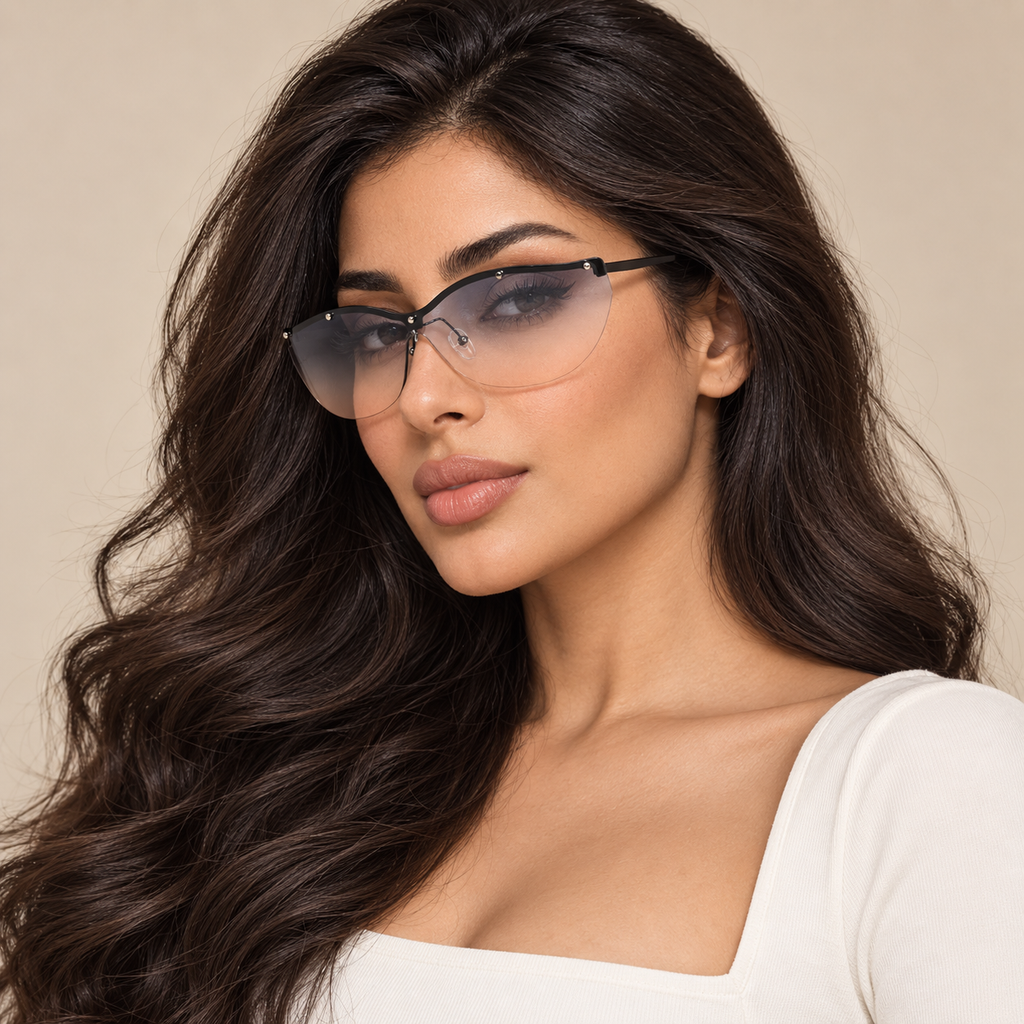 إطار أسود، عدسة شاي