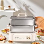 جهاز بخار HP-525C 17 لتر - 3 طبقات مع قاعدة (HP-525C Electric Steamer 17L 3-Tier with Base)