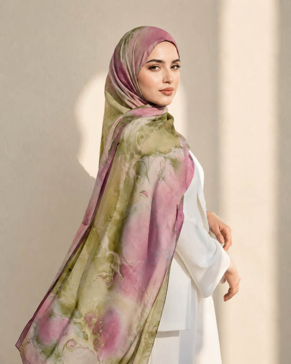 وشاح حريري فاخر لجميع الفصول