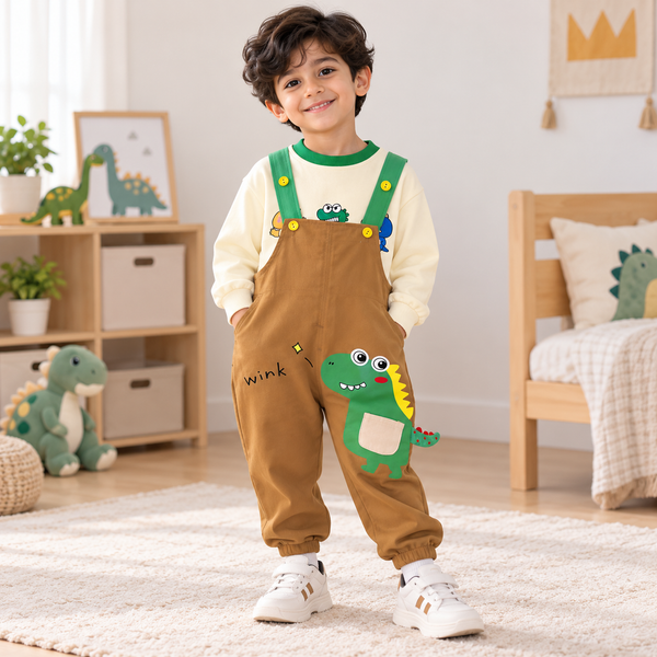 طقم ديناصور 3 قطع للأولاد