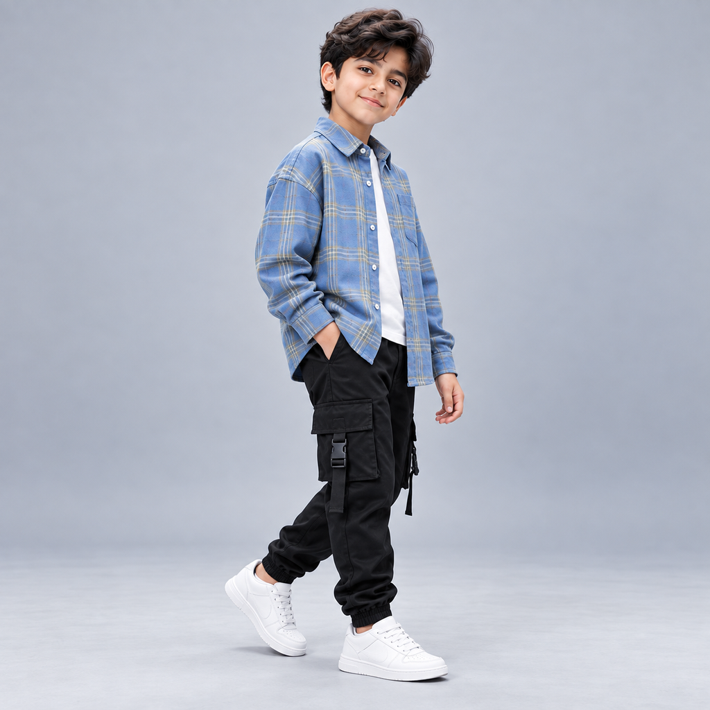 كاروهات أزرق