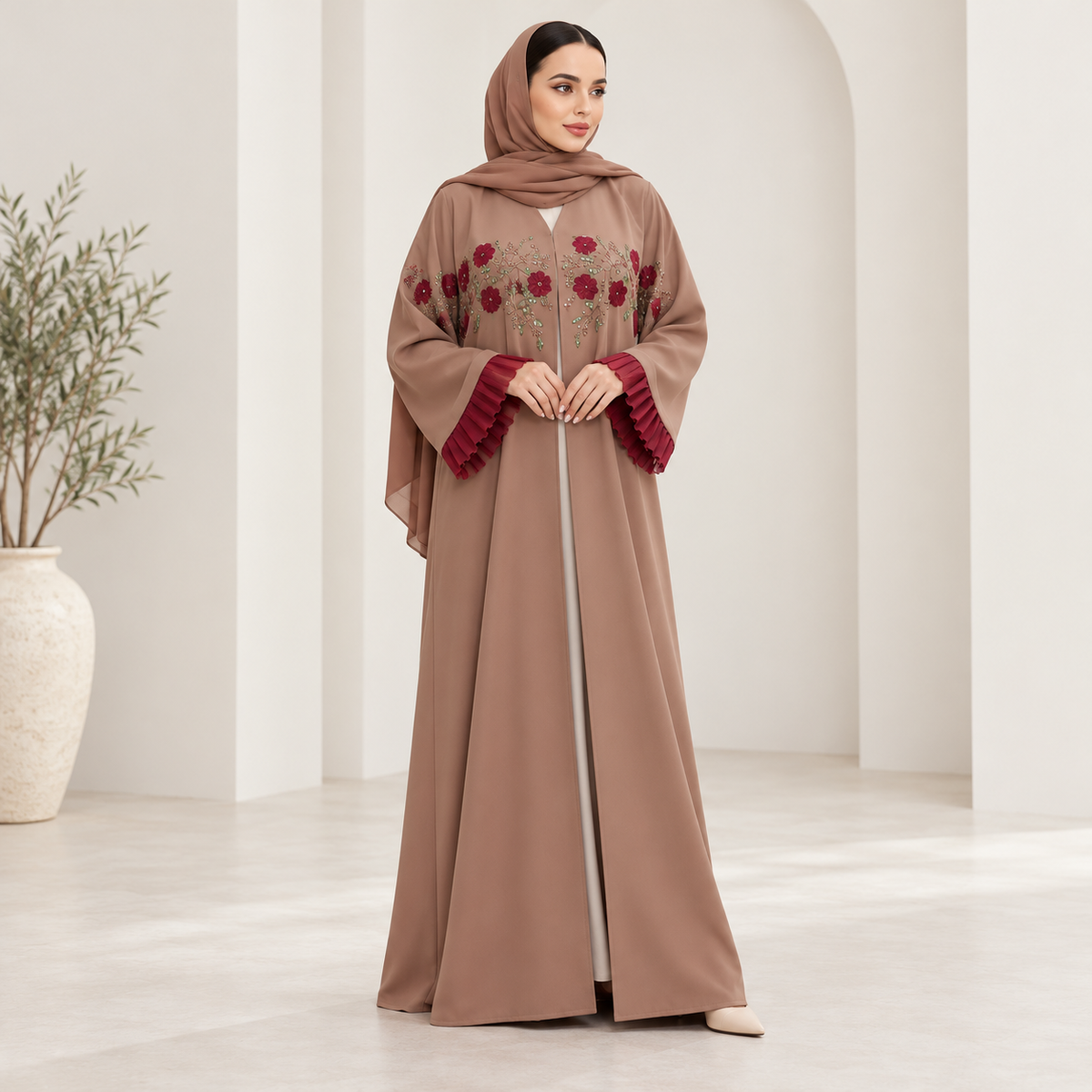 رمادي مائل للبني