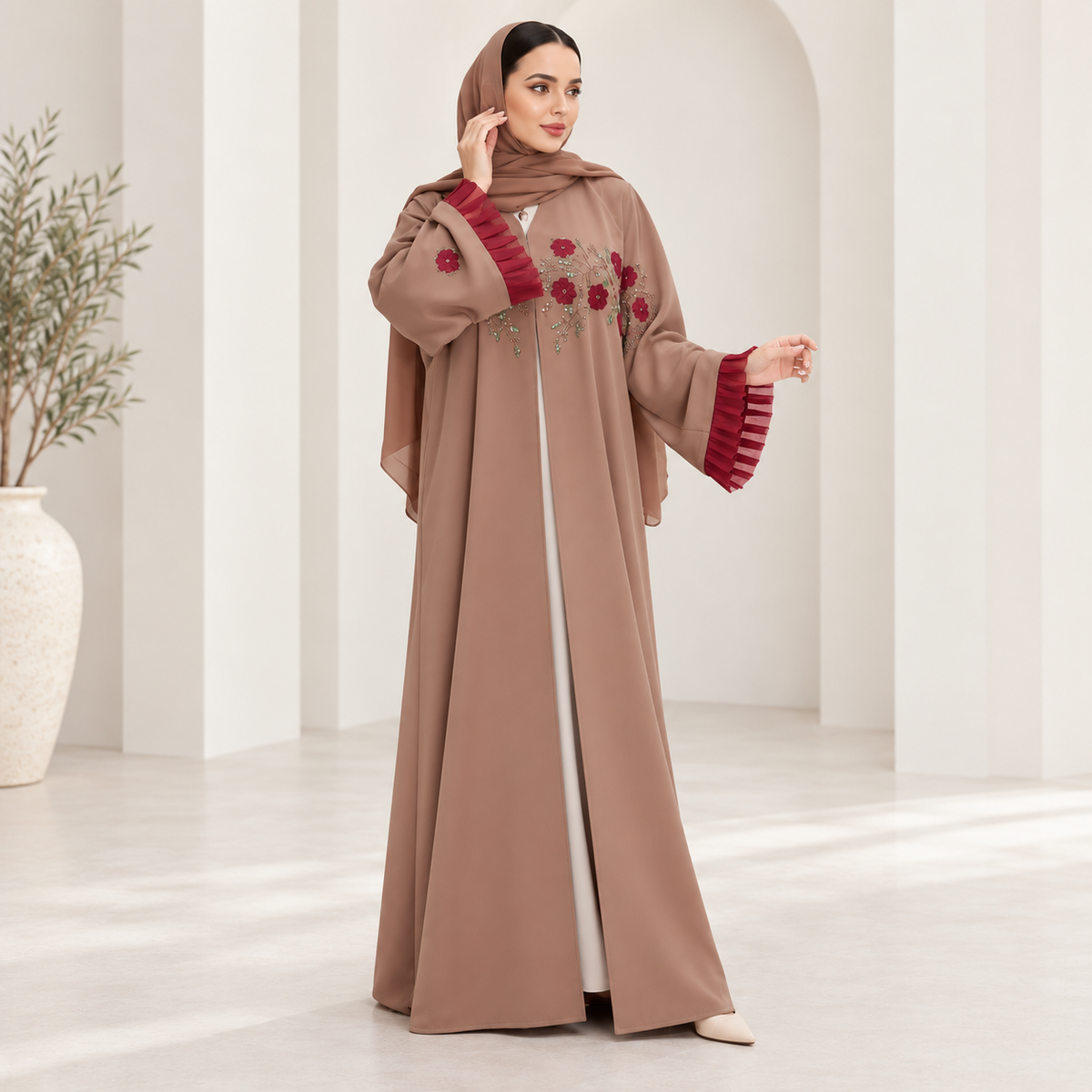 رمادي مائل للبني