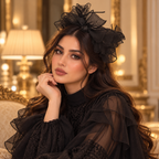 أسود فاخر بنمط فرنسي