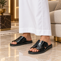 حذاء رجالي فاخر من جلد التمساح الطبيعي
