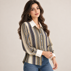 أسود بنقشه هندسية