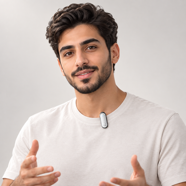 ميكروفون لافاليير لاسلكي J58 ثنائي لتسجيل الصوت والبث المباشر بتقنية تقليل الضوضاء
