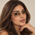 ذهبي مع عدسة بني 