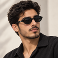 إطار أسود لامع مع عدسات أسود ورمادي