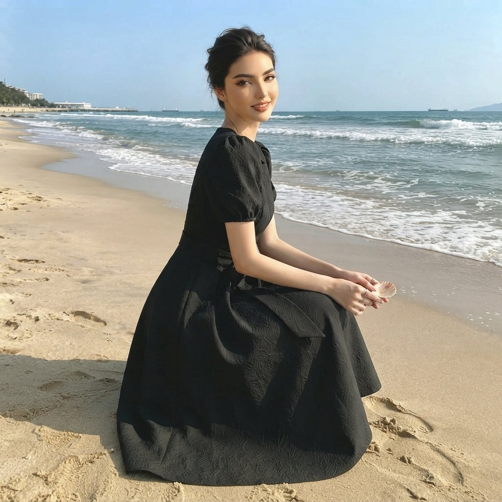 فستان لؤلؤة الأناقة – فستان أنثوي راقٍ