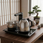 23×37 سم - أوتوماتيكي ستانلس ستيل (23×37 Fully Automatic Stainless Steel Tea Stove)