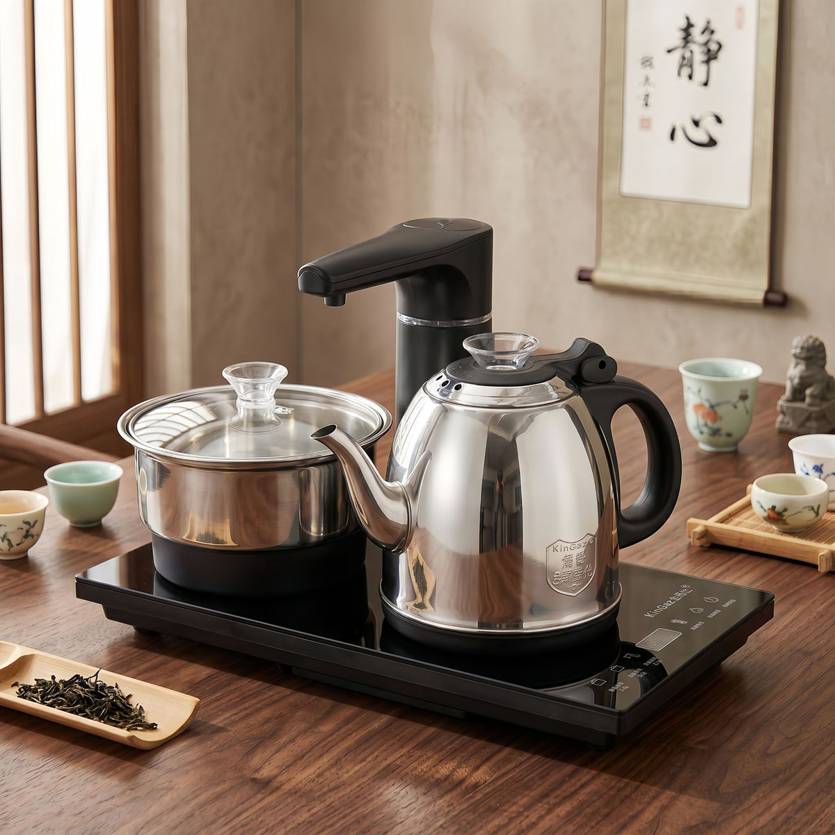 23×37 سم - أوتوماتيكي مع حماية حروق (23×37 Fully Automatic Anti-Scald Tea Stove)