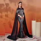 أسود وفضي