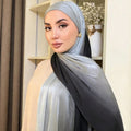 حجاب عصرى  بالوان متدرجة