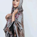 شال نسائي مطبوع بنقشة رخامية — MI-17196335