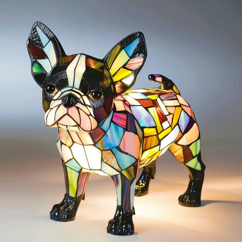 مصباح ليلي سلالات كلاب صغيرة ومتوسطة - 15 سلالة واقعية من الراتينج الفاخر (USB أو بطارية)