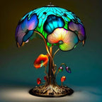 مصباح فطر سحاري بإضاءة LED ملونة - 8 تصاميم مميزة لغرف النوم والديكور (بطارية أو USB)