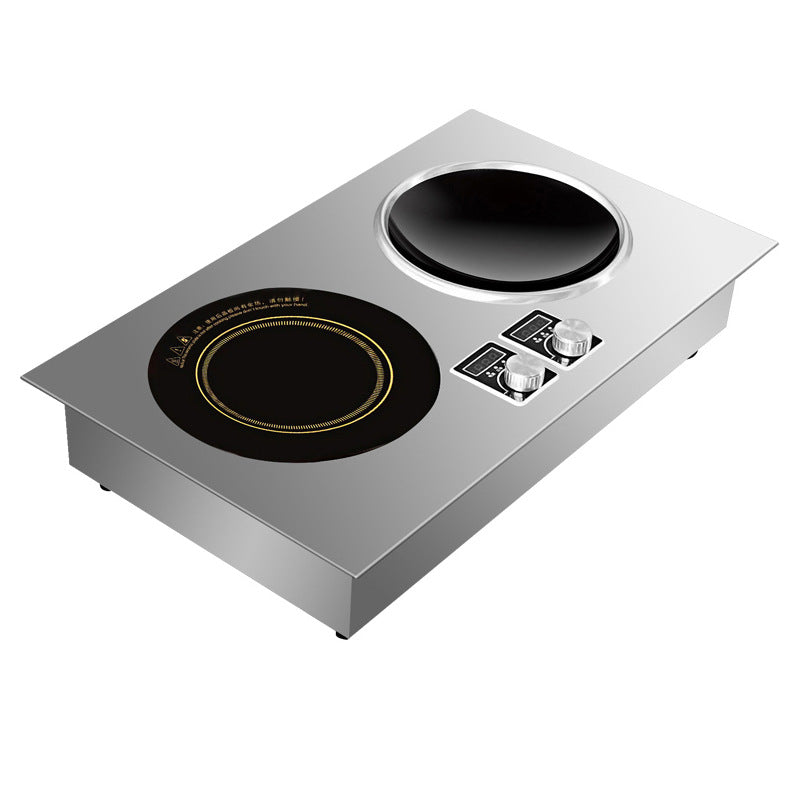 3500 واط - حث مزدوج (يسار مسطح + يمين مقعر) (3500W Dual Induction Left Flat + Right Concave)