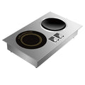 3500 واط - حث مزدوج (يسار مسطح + يمين مقعر) (3500W Dual Induction Left Flat + Right Concave)