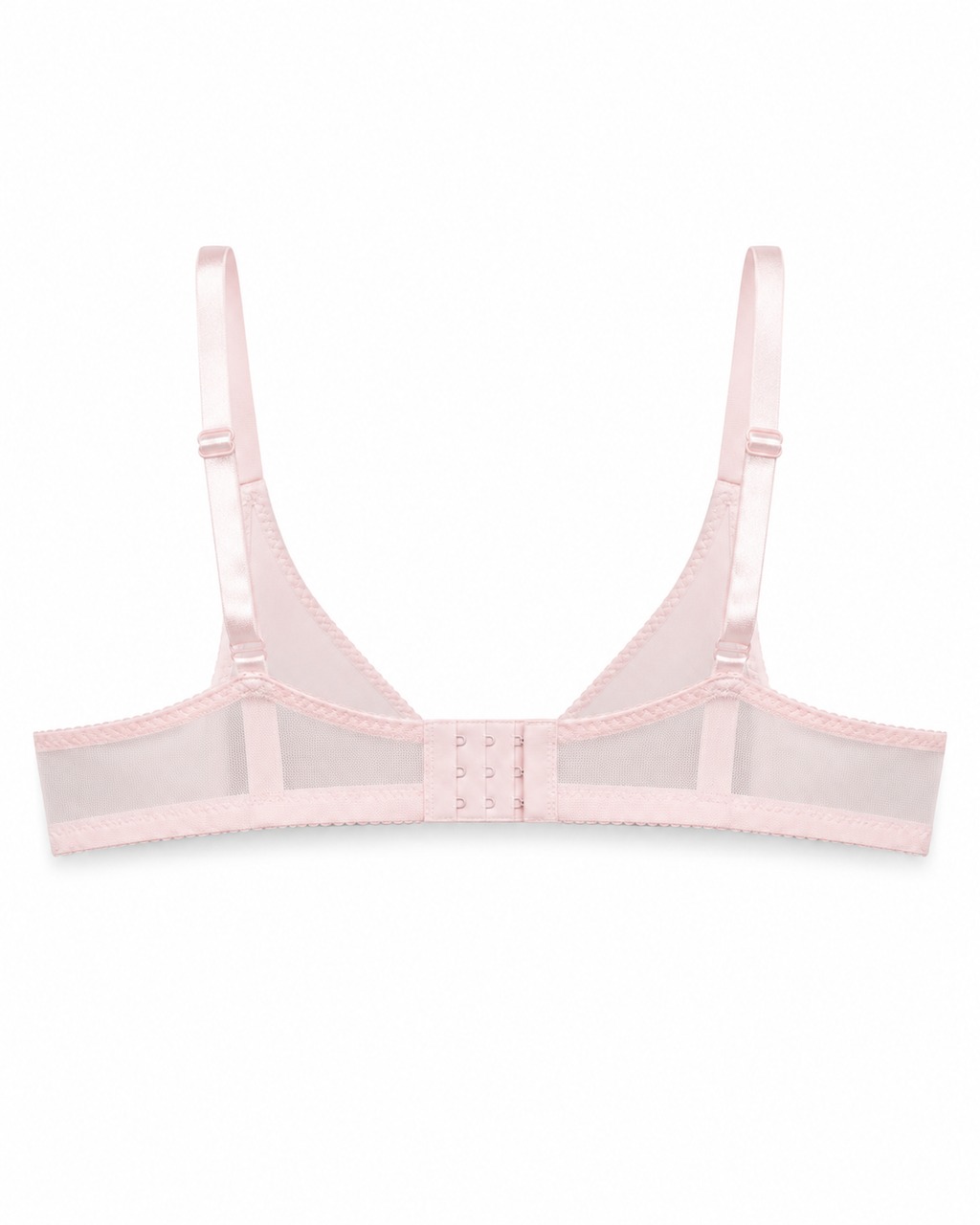 Women's Padded Lace Bra with Adjustable Straps | Hook & Eye Closure, Floral Lace Cups, Wide Underband, Full Coverage, Daily Wear – صورة 4