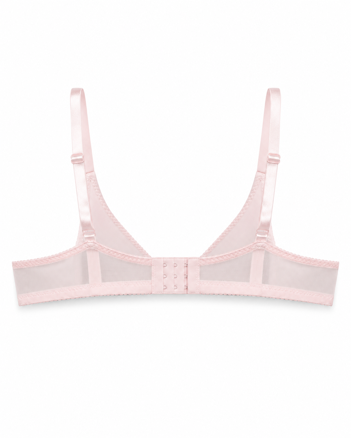 Women's Padded Lace Bra with Adjustable Straps | Hook & Eye Closure, Floral Lace Cups, Wide Underband, Full Coverage, Daily Wear – صورة 4
