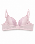 Women's Padded Lace Bra with Adjustable Straps | Hook & Eye Closure, Floral Lace Cups, Wide Underband, Full Coverage, Daily Wear – صورة 4