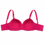 Padded Bra with Adjustable Straps and Back Closure-Red – صورة 1