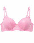 Women's Padded Lace Bra with Adjustable Straps | Hook & Eye Closure, Floral Lace Cups, Wide Underband, Full Coverage, Daily Wear – صورة 1