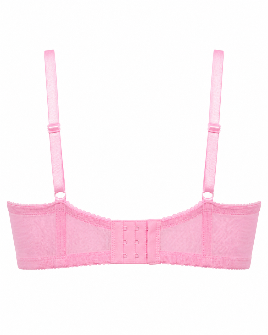 Women's Padded Lace Bra with Adjustable Straps | Hook & Eye Closure, Floral Lace Cups, Wide Underband, Full Coverage, Daily Wear – صورة 3