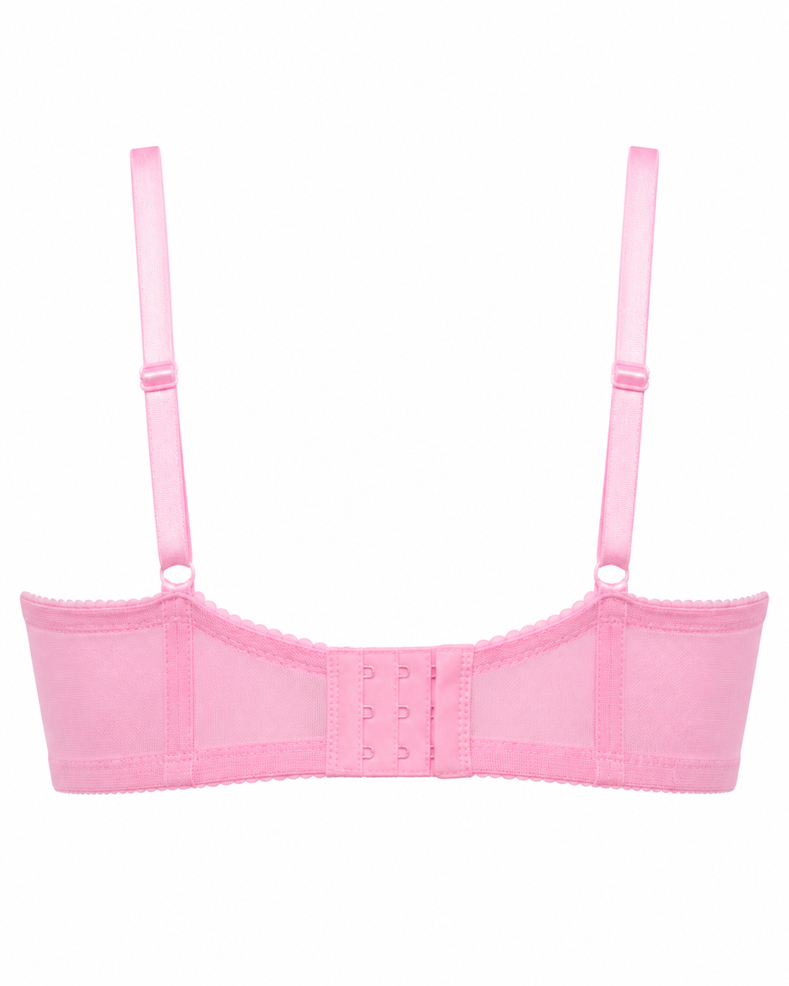 Women's Padded Lace Bra with Adjustable Straps | Hook & Eye Closure, Floral Lace Cups, Wide Underband, Full Coverage, Daily Wear – صورة 3