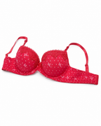 Padded Bra with Lace Detail, Butterfly Print, Adjustable Straps | Hook Back Closure, Lace Cup Trim, Butterfly Print Design, Daily Wear, Girls & Women – صورة 3
