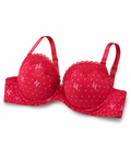 Padded Bra with Lace Detail, Butterfly Print, Adjustable Straps | Hook Back Closure, Lace Cup Trim, Butterfly Print Design, Daily Wear, Girls & Women – صورة 1
