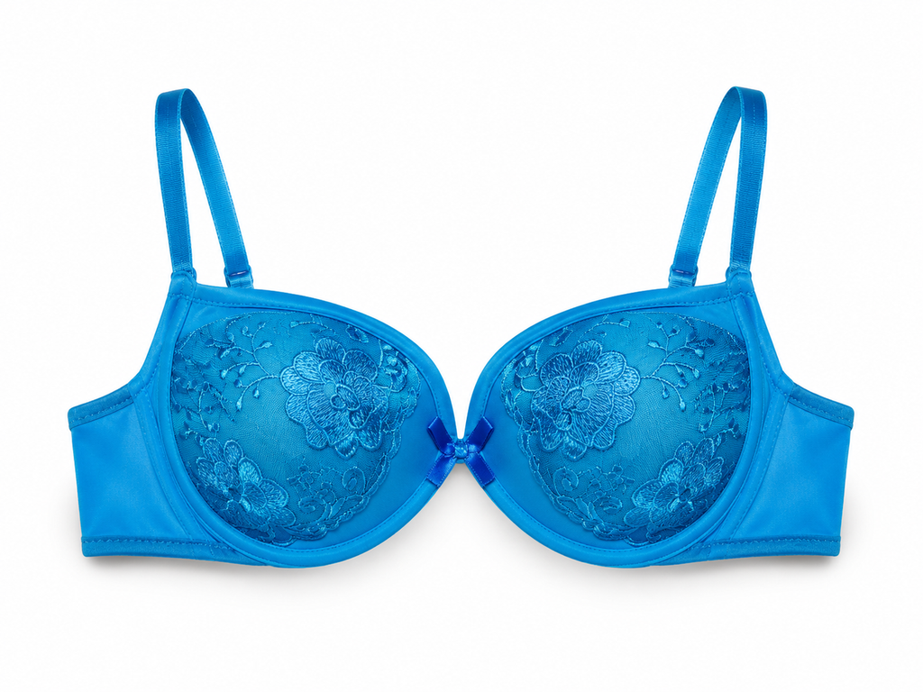 Women's Padded Bra 3-Pack with Lace Detail, Daily Wear | Adjustable Straps, Embroidered Cup, Soft & Comfortable, Multiple Colours, Everyday Support – صورة 4