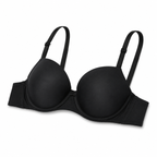 Women's Padded Bra Pack of 2, Plain Daily Wear, Black & Yellow | Adjustable Straps, Smooth Soft Cup, Everyday Comfort, 2-Piece Set, Underwired Support – صورة 3
