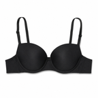 Women's Padded Bra Pack of 2, Plain Daily Wear, Black & Yellow | Adjustable Straps, Smooth Soft Cup, Everyday Comfort, 2-Piece Set, Underwired Support – صورة 4