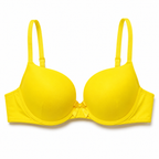 Women's Padded Bra Pack of 2, Plain Daily Wear, Black & Yellow | Adjustable Straps, Smooth Soft Cup, Everyday Comfort, 2-Piece Set, Underwired Support – صورة 5