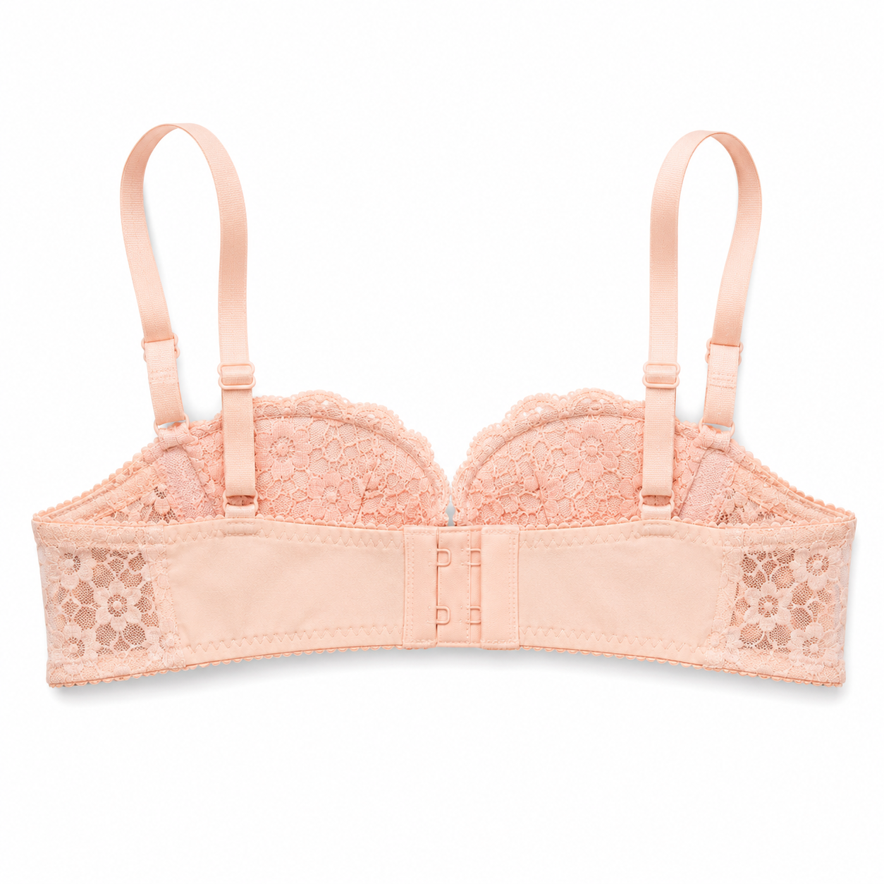 Women's Padded Lace Bra with Adjustable Straps, Pack of 3 | Floral Lace Design, Back Hook Closure, Everyday Wear, Soft & Comfortable, 3 Colours Included – صورة 3