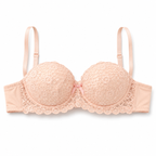 Women's Padded Lace Bra with Adjustable Straps, Pack of 3 | Floral Lace Design, Back Hook Closure, Everyday Wear, Soft & Comfortable, 3 Colours Included – صورة 4