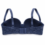 Women's Lace Push-Up Bra with Padded Cups & Adjustable Straps-Size 52 | Floral Lace Detail, Back Hook Closure, Daily Wear, Soft & Supportive, Multiple Colours – صورة 1
