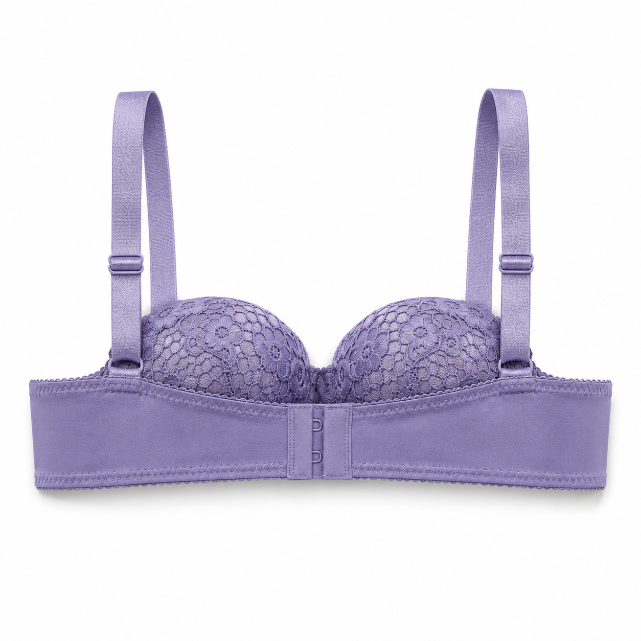 Women's Padded Lace Bra with Adjustable Straps, Pack of 3 | Floral Lace Design, Back Hook Closure, Everyday Wear, Soft & Comfortable, 3 Colours Included – صورة 3