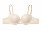 Women's Padded Balconette Bra with Adjustable Straps, 2-Pack | Lace Detail Cups, Back Closure, Nude & White, All-Day Comfort, Daily Wear-52 – صورة 3