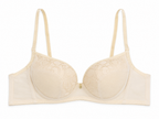 Women's Padded Balconette Bra with Adjustable Straps, 2-Pack | Lace Detail Cups, Back Closure, Nude & White, All-Day Comfort, Daily Wear-52 – صورة 4