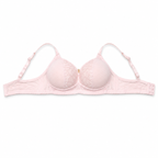 Women's Padded Lace Bra in Light Pink with Adjustable Straps-Size 56 | Floral Lace Detail, Back Closure, Daily Wear, Soft & Comfortable, Underwired Support – صورة 5
