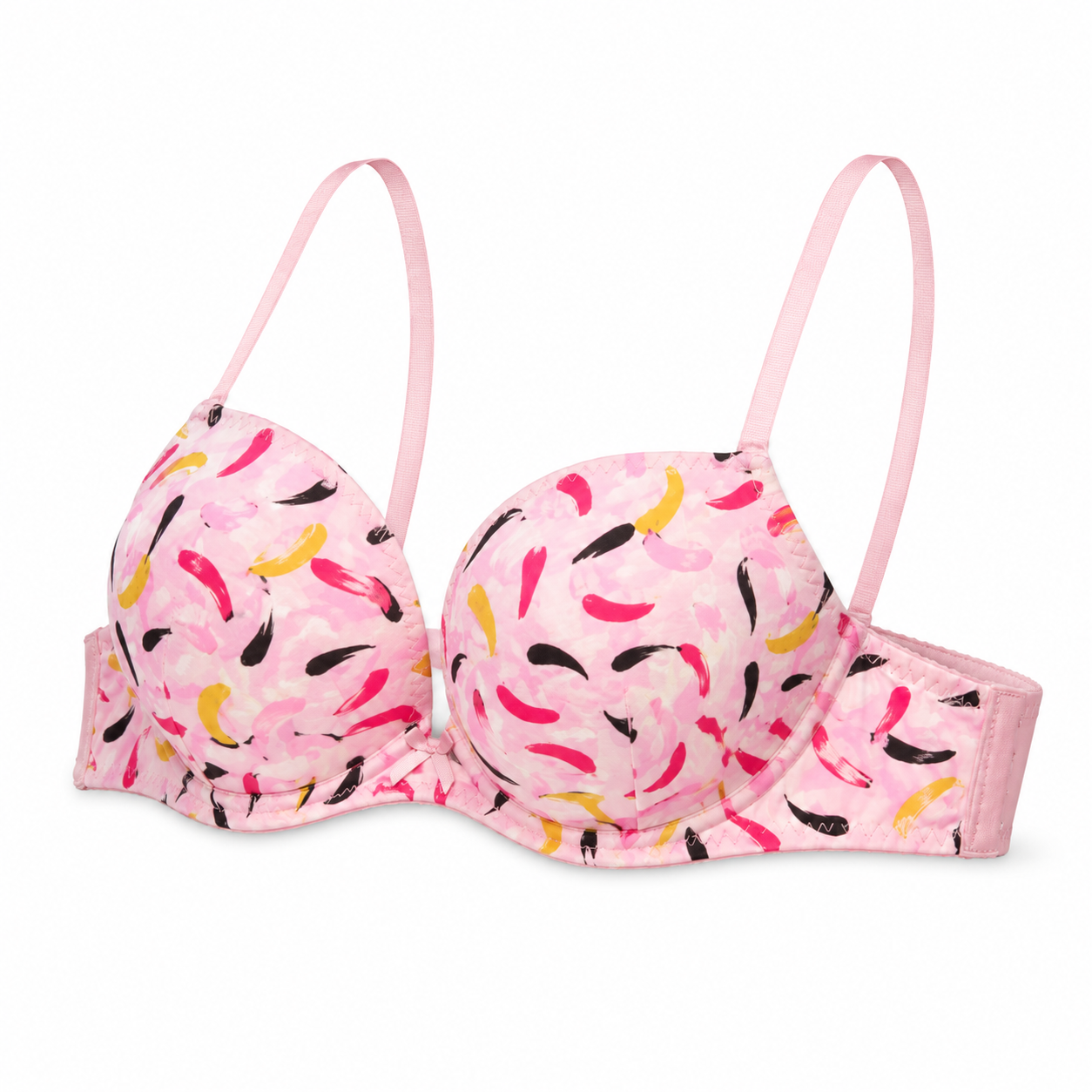 Women's Padded Bra with Printed Design and Adjustable Straps-Size 40 | Multicolour Print, Back Closure, Lightweight Fabric, Daily Wear, Soft & Comfortable – صورة 3