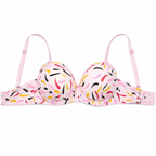 Women's Padded Printed Bra with Adjustable Straps | Multicolour Print, Back Closure, Soft Lightweight Fabric, Daily Wear, Full Coverage Cup – صورة 3