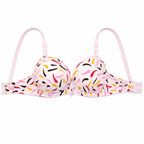Women's Padded Printed Bra with Adjustable Straps | Multicolour Print, Back Closure, Soft Lightweight Fabric, Daily Wear, Full Coverage Cup – صورة 5