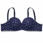 Girls' Push-Up Bra 3-Pack Size 50 Lace & Printed | Padded Cups, Adjustable Straps, Back Closure, 3 Colours Included, Daily Wear – صورة 2