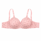 Girls Padded Bra 3-Pack Size 56 Printed Daily Wear | Off White, Beige & Pink, Adjustable Straps, Back Closure, Soft Padded Cups, Floral Print Design – صورة 5
